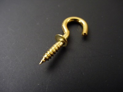 ヒートン 本金メッキ仕上げ （＃１４×１２ｍｍ）の画像