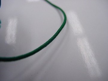 数珠用正絹紐 細紐 Ｄ緑　1ｍ当たり画像