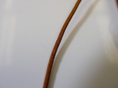 数珠用正絹紐 細紐 Ｆ茶　1ｍ当たり画像