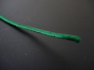 数珠用正絹紐34番（濃いめの緑色、萌葱色）1ｍ当たり画像