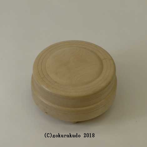 木鉦 紅葉（モミジ）製丸木鉦 8寸の画像