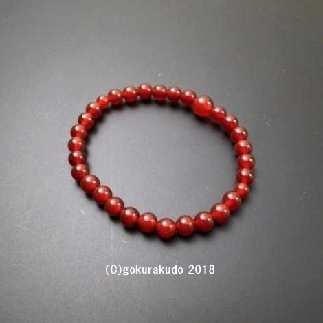 数珠ブレス 瑪瑙(メノウ) 主玉6mmの画像