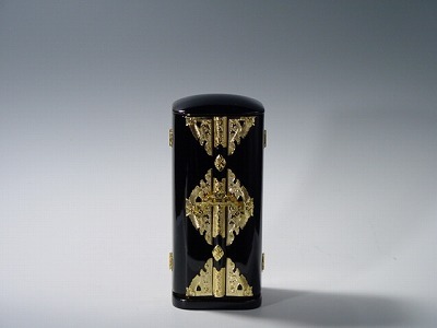 黒　丸厨子　普通幅　５寸の画像