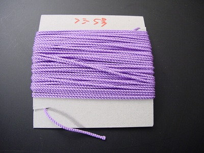 数珠用中糸 1mあたり（藤色）5号の画像