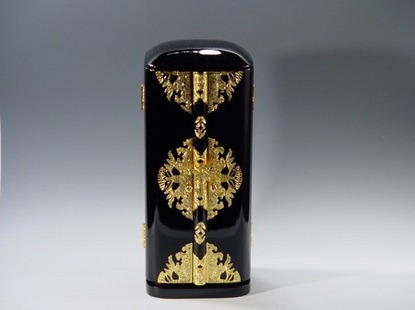 黒　丸厨子　普通幅　８寸の画像