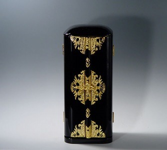 黒　丸厨子　普通幅　９寸の画像