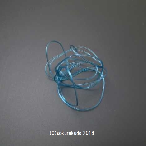 腕輪用　ブルーゴム　直径０．８ｍｍ の画像