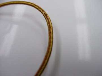 数珠用正絹紐51番(茶色と黄色)1ｍ当たり 画像