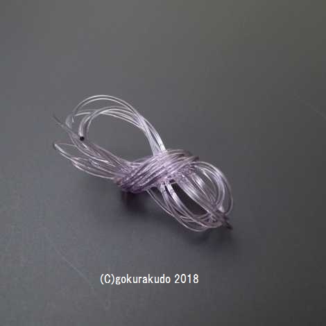腕輪用　パープルゴム　直径０．８ｍｍ の画像