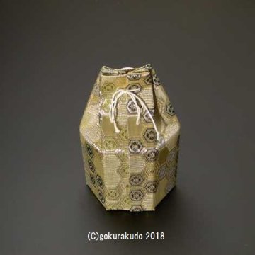 金襴製骨壺袋（２寸骨壺用）金系色画像