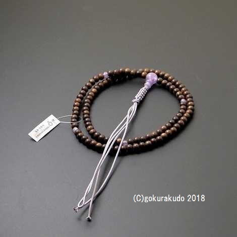 数珠 臨済宗 栴檀 藤雲石入 尺の画像