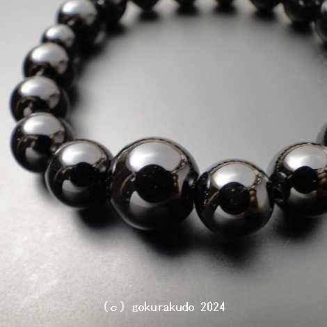 数珠 ブレス ブラックオニキス10mm玉画像