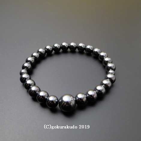 数珠 ブレス ヘマタイト 主玉7mmの画像