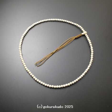 数珠 臨済宗 総星月菩提樹尺2 正絹茶色紐房の画像