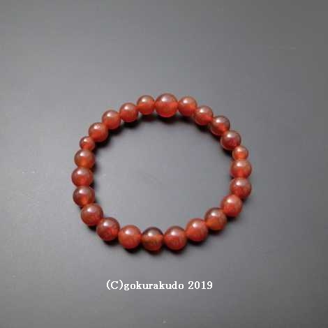 数珠ブレス 瑪瑙(メノウ) 主玉8mmの画像