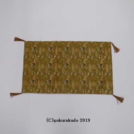 経机かけ（金襴の布）（幅48cm～49cm）うぐいす色2-Hの画像