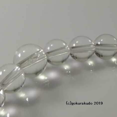 数珠ブレス 総天然本水晶 主玉(おもだま)8mm画像
