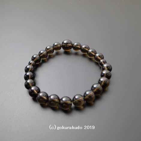 数珠ブレス 総茶水晶 主玉(おもだま)8mmの画像