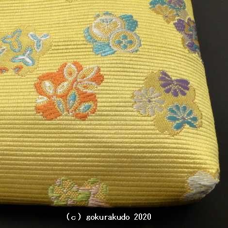 チャック付き中型袋(E)(大型数珠入れ)黄色系色画像