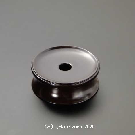 輪台／丸輪台(紫檀製) 3.5寸の画像