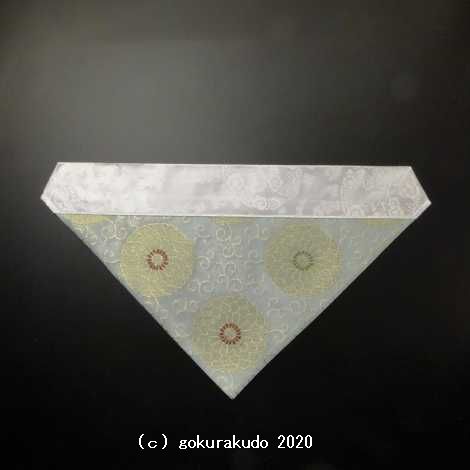 三角打敷 夏用 紗 100代 ブルー地１-Hの画像