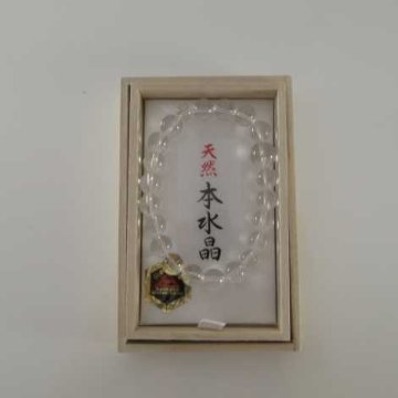数珠ブレス 総天然本水晶 主玉(おもだま)10mm画像
