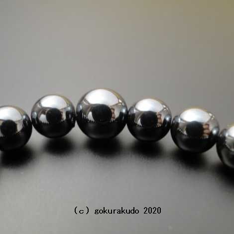数珠ブレス 総ヘマタイト 主玉(おもだま)8mm画像