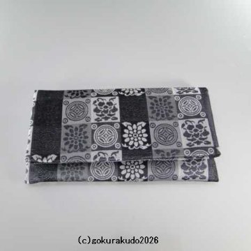 数珠入れ 正絹 遠州緞子 グレー系色-Hの画像