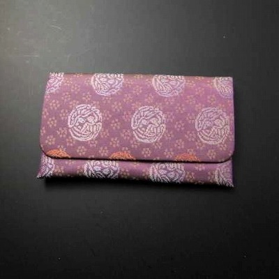 正絹古代裂数珠入れ（S印）二人静　Ｈの画像