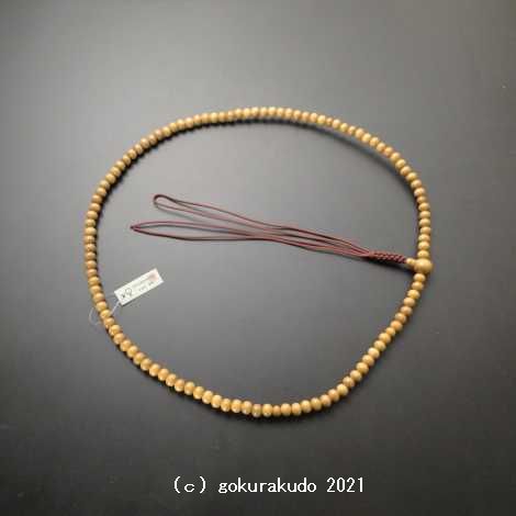 数珠 臨済宗 総正梅 尺2 小豆色正絹紐房の画像