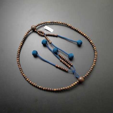 数珠 日蓮宗・法華宗 総栴檀 尺2 鉄色利休房の画像