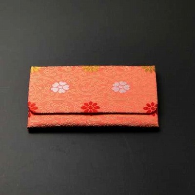 正絹古代裂数珠入れ（S印）定家の画像