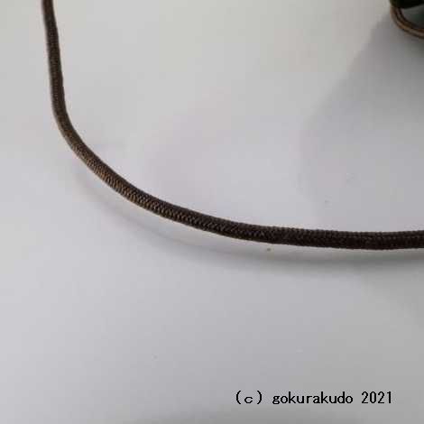 数珠用正絹紐37番(濃い焦げ茶色)1ｍ当たり 画像