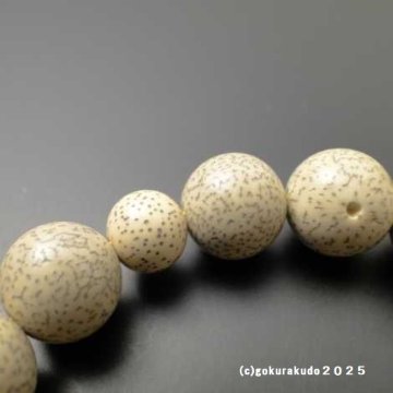 数珠 男性用 総星月菩提樹 主玉(おもだま)22個入 正絹紐房6本組の画像