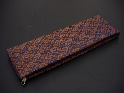 古渡り緞子半袈裟入れ 6.蜀江菱菊の画像