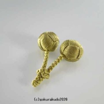 利休梵天、片手数珠用の軸つき（直径約18ｍｍ、30番利休色）の画像