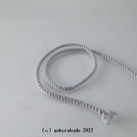数珠用中糸  1mあたり（グレー）3号 の画像