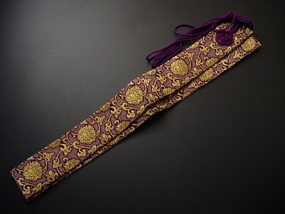 半袈裟（正絹）紫地の画像