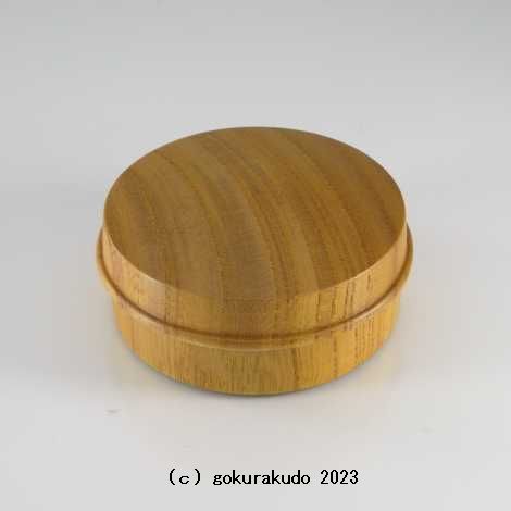 香合（お香入れ） 欅製切立香合　2.5寸（ネジ付き）-（台湾製）画像