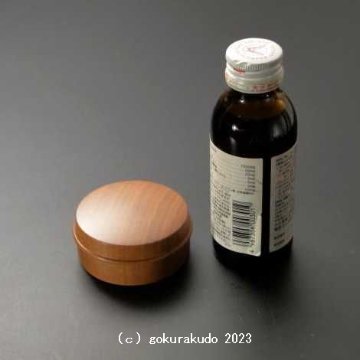 香合（お香入れ） 桜製切立香合　2.2寸（ネジ付き）-（台湾製）画像
