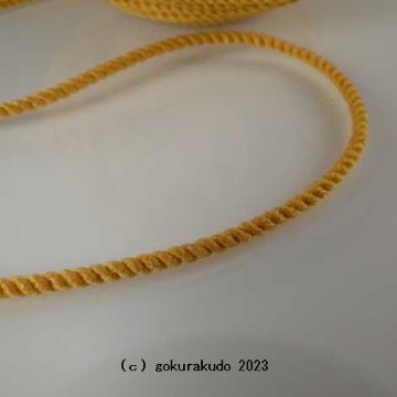 数珠用中糸  1mあたり（金茶）5号 画像