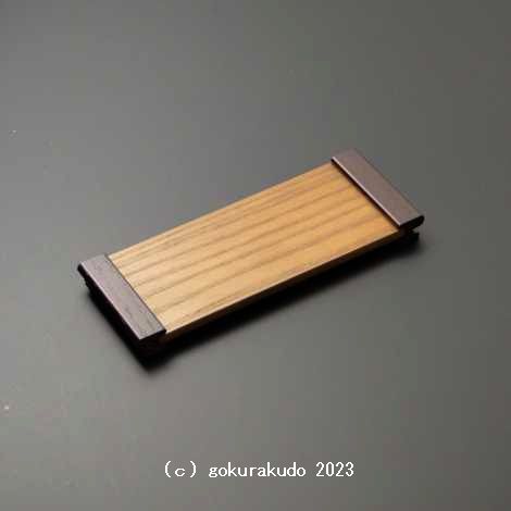 M型低 供養膳(ブッキ膳・湯呑台)（ライトブラウン色）の画像