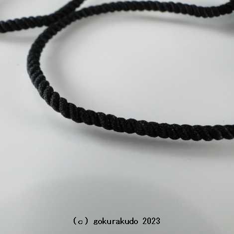 数珠用中糸  1mあたり（黒）3号 画像