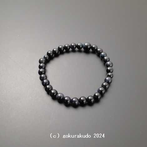 数珠 ブレス 青虎目石 主玉6mm玉の画像