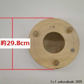 木鉦 紅葉（楓）製丸木鉦 尺の画像