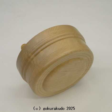 木鉦 紅葉（楓）製、丸木鉦 尺２の画像