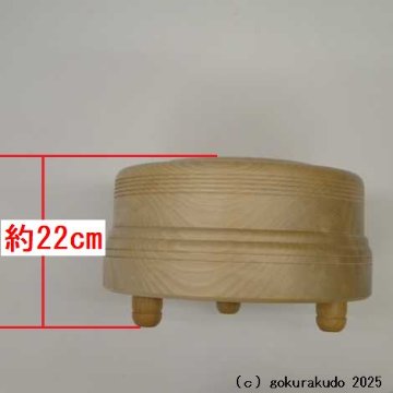 木鉦 紅葉（楓）製、丸木鉦 尺２の画像