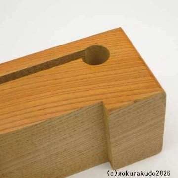 欅（けやき）製 枕木鉦5.0寸（2026）の画像