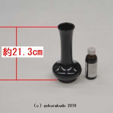 貫通型花立（黒色）　7寸 の画像