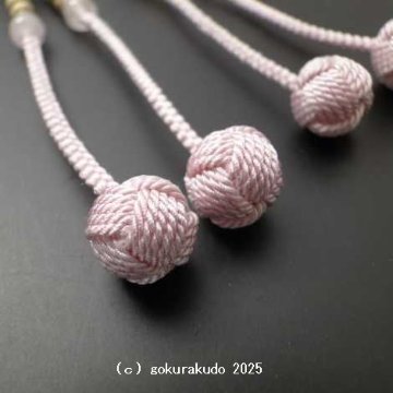 数珠 真言宗 ８寸 主玉は星月菩提樹、(親・４天・つゆ)ローズクォーツ ピンク色利休房の画像